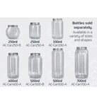 Can Sealer Bottles + Lids (Cases)