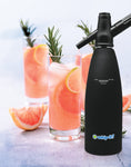 Rubber Coated Soda Siphon, Black
