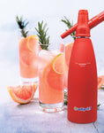 Rubber Coated Soda Siphon, Red