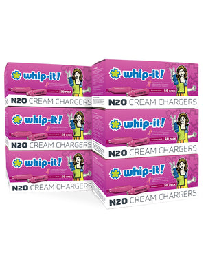 Whip-It! Pink Cream Chargers, Case of 600
