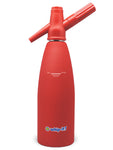 Rubber Coated Soda Siphon, Red